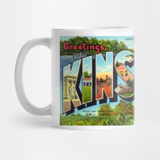 Greetings from Kinston, North Carolina - Vintage Large Letter Postcard Mug